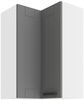 Szafka kuchenna górna narożna LUNA 60x60 GN-90 2F (90°) DUST GREY/BIAŁY MAT