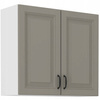 Szafka kuchenna górna STILO 80 G-90 2F CLAYGREY/BIAŁY MAT