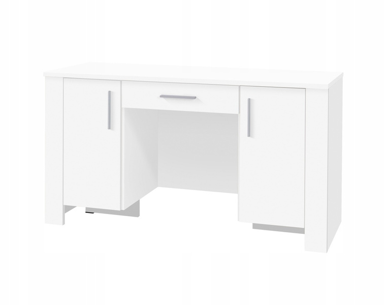 Biurko CEZAR 17, Biurko 100cm, Szuflada, Meble do Salonu CEZAR, Białe