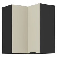 Szafka kuchenna górna ARONA 60x60 GN-72 1F (90°) CASHMERE / CZARNY MAT