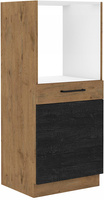 Szafka kuchenna VIGO 60 DP-145 1F BB DARK WOOD / DĄB LANCELOT