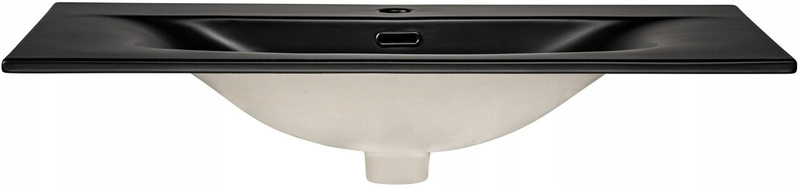 Zestaw meblowy 80cm z umywalką, Meble łazienkowe TALIA Dąb Casella / Czarny