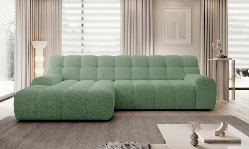 Nowoczesny Narożnik COCOON S 292 cm, Elektryczny wysuw siedziska