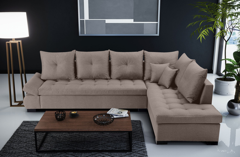 Duży Wygodny Narożnik do salonu LORD 320 cm, Rogówka, Salon