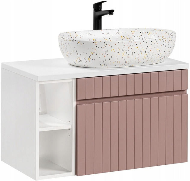 Blat łazienkowy 80cm, Meble łazienkowe BIAŁY