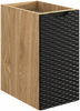 Zestaw meblowy 120cm, blat, umywalka, Meble łazienkowe OCEAN Czarny / Dąb