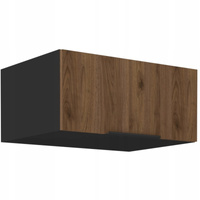 Szafka kuchenna górna nadstawka MONZA 80 NAGU-36 1F ORZECH OKAPI/CZARNY MAT