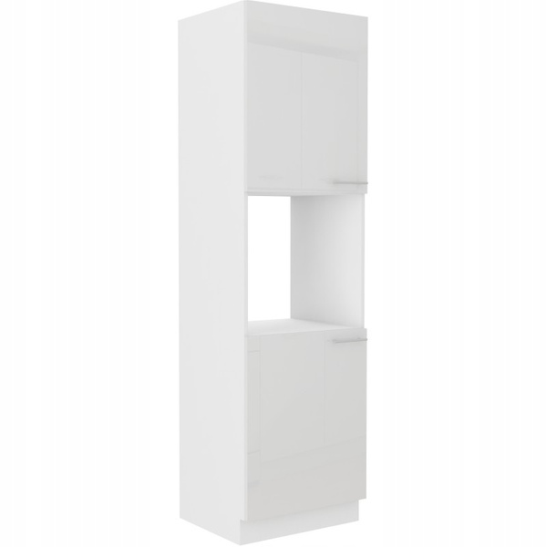 Szafka kuchenna LARA 60 DP-210 2F BIAŁY/GRAFIT POŁYSK