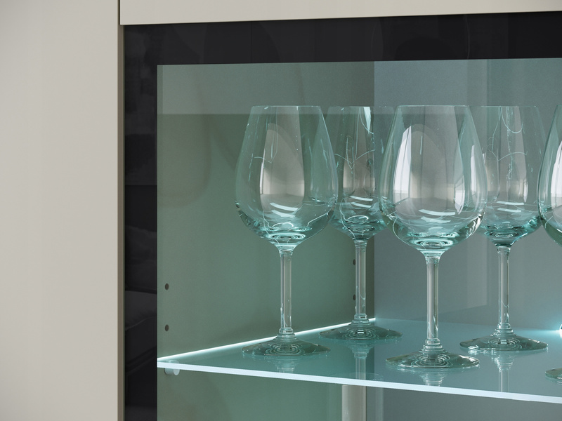 Witryna VERA HIGHBOARD 120 Kaszmirowy Beż