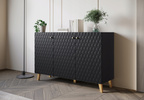Szafka RTV PHUKET 190 Czarny Grafit Romby