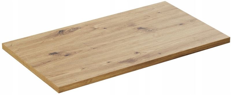 Meble łazienkowe ADEL, Zestaw meblowy z blatem, 80cm BIAŁY / DĄB ARTISAN