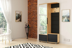Garderoba CLEO panele 100cm lustro LEWA