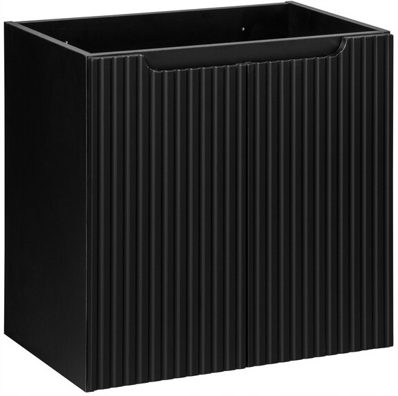 Zestaw meblowy 60cm z blatem, Meble łazienkowe NOVA Czarny/Dąb Coast Evoke