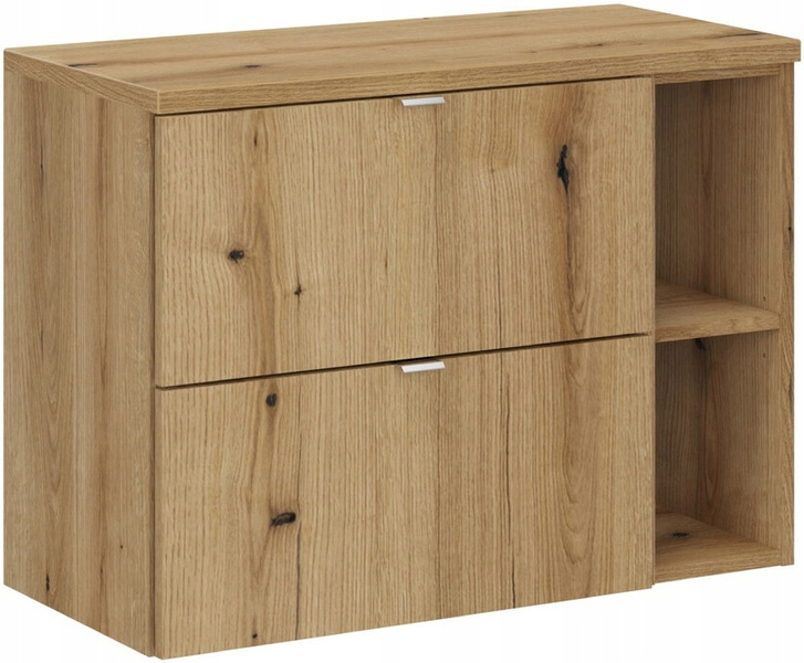 Zestaw meblowy 80cm z blatem szuflady Meble łazienkowe NOVA Dąb Coast Evoke