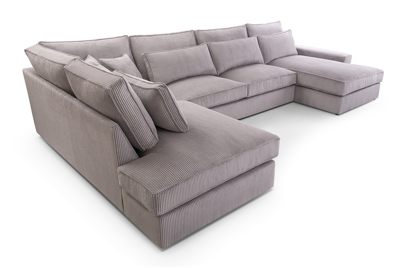 Duży Narożnik Do Salonu CLEO U (COBRA) 398 cm, Rogówka, W kształcie U