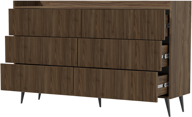 Komoda ADEMO 3 150cm, Meble pokojowe Orzech