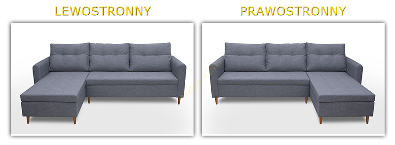 Narożnik z funkcją spania AREO 229 cm + PUFA