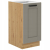 Meble kuchenne zestaw LUNA CLAY GREY / DĄB ARTISAN kuchnia szafki 260cm