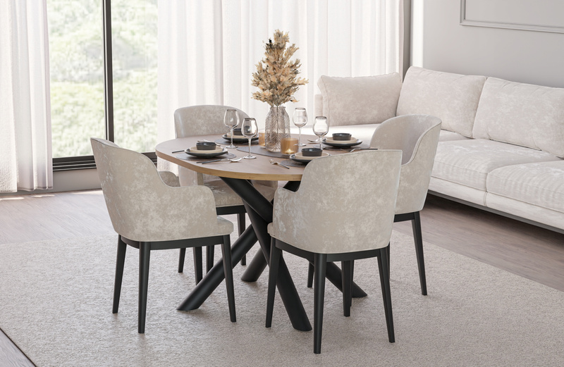 Stół OSLO 138x100cm Dąb Artisan