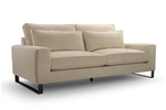 Zestaw wypoczynkowy CARA(CORBLACK) 221 cm + FOTEL, Sofa do salonu