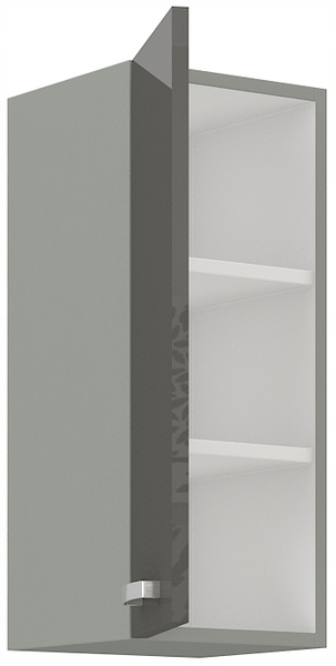 Szafka kuchenna górna GREY 30 G-72 1F SZARY POŁYSK / SZARY PLATYNOWY