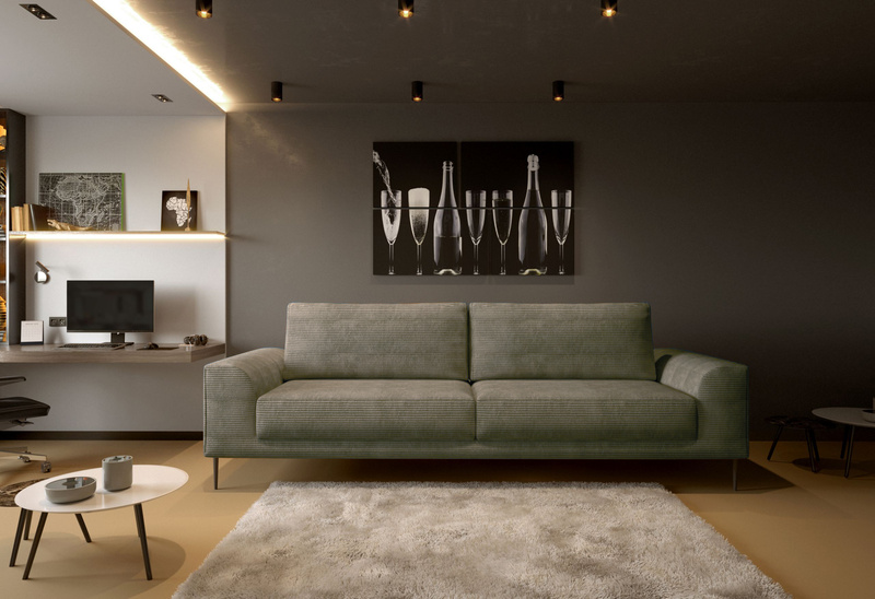 Sofa z funkcją spania CAPITOL 250 cm, Kanapa, Automat, Pojemnik, Sprężyny