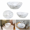 Meble łazienkowe FIJI WHITE 120-2, 2x Umywalka nablatowa, Lustro, 2x LED