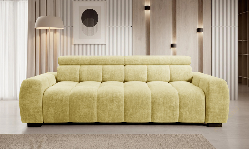 Sofa BULL Bigsofa 248 cm, Elektryczny wysuw siedziska, Zagłówki