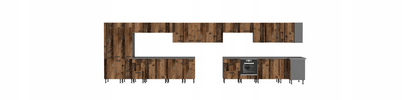 Szafka kuchenna dolna OLD STYLE 80 ZL 2F BB OLD STYLE WOOD/ANTRACYT