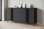 Komoda HELSINKI 150 Dąb Artisan / Czarny Grafit
