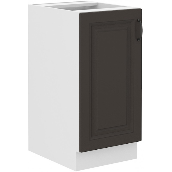 Szafka kuchenna dolna STILO 40 D 1F BB GRAFIT MAT/BIAŁY MAT