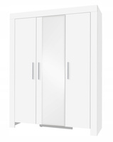 Szafa CEZAR 1, Szafa z lustrem 150 cm, Meble do Salonu CEZAR, Biała