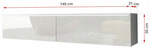 Szafka RTV Lowboard D 140cm CZARNY GRAFIT