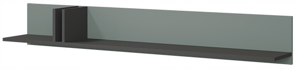 Półka ALSY 14 150cm, Meble Pokojowe ALSY Antracyt / Dąb Olejowany