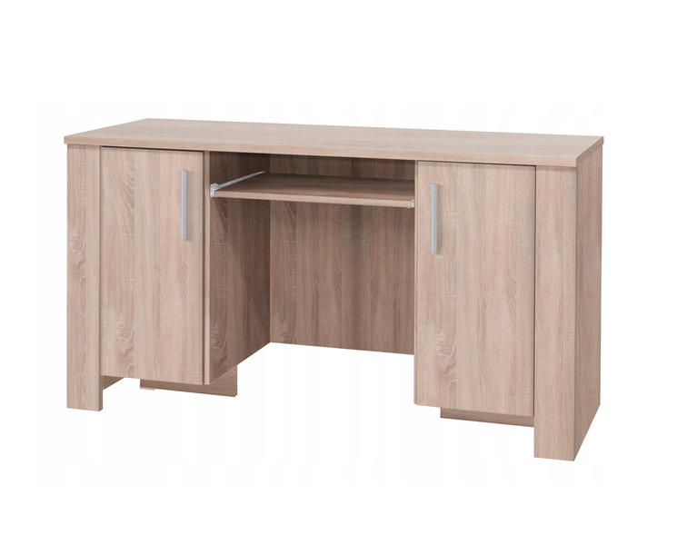 Biurko CEZAR 17A, Biurko 100cm, Klawiatura, Meble do Salonu CEZAR, Białe