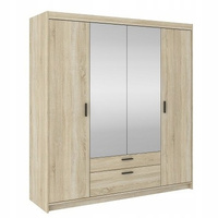 Szafa Elena 4D z lustrem dąb sonoma