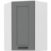 Szafka kuchenna górna narożna LUNA 60x60 GN-90 (45°) 1F DUST GREY/BIAŁY MAT