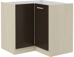 Szafka kuchenna dolna narożna 89x89 DN 1F BB DĄB FERRARA, LEGNO CIEMNE, Meble Kuchenne CHAMONIX