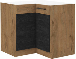 Szafka kuchenna dolna narożna VIGO 90x90 DN 2F BB DARK WOOD / DĄB LANCELOT
