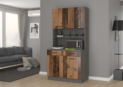 Kredens, Bufet MARIA 100 cm, Old Style/Matera, Meble kuchenne MARIA