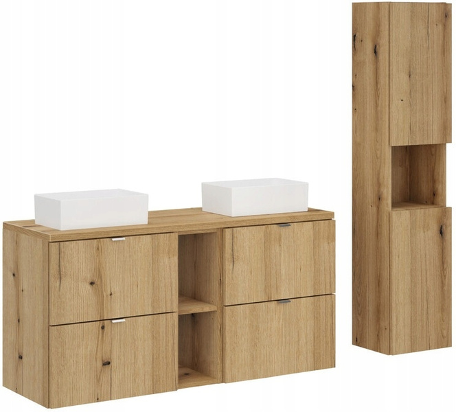 Blat łazienkowy 120cm, Meble łazienkowe DĄB COAST EVOKE