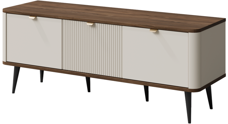 Szafka RTV MARLY 14 130cm, Meble Pokojowe MARLY, KASZMIR / ORZECH