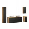 Meble łazienkowe LUXOR BEIGE 160, Umywalki nablatowe, Beż, 2 KOLORY