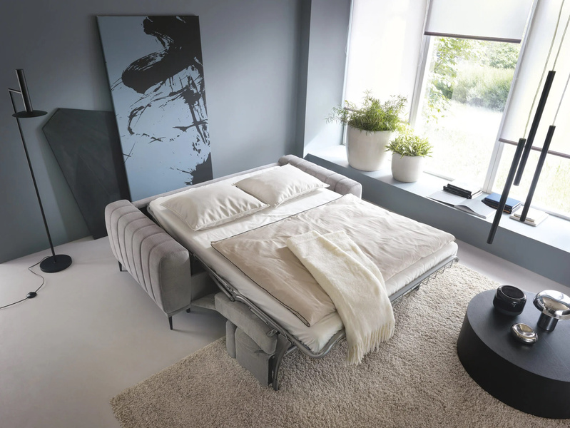 Sofa z funkcją spania GANDI C 227 cm, System włoski, Zagłówki