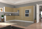 Front do zmywarki LARA ZM 570x596 BIAŁY/CAPPUCCINO POŁYSK