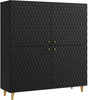 Komoda PHUKET 120x120 Czarny Grafit Romby