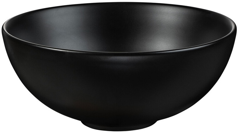 Umywalka nablatowa DOMI 32cm Czarny Mat