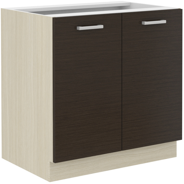Meble Kuchenne CHAMONIX 300 cm, DĄB FERRARA, LEGNO CIEMNE