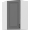 Szafka kuchenna górna narożna STILO 60x60 GN-90 (45°) 1F DUSTGREY/BIAŁY MAT