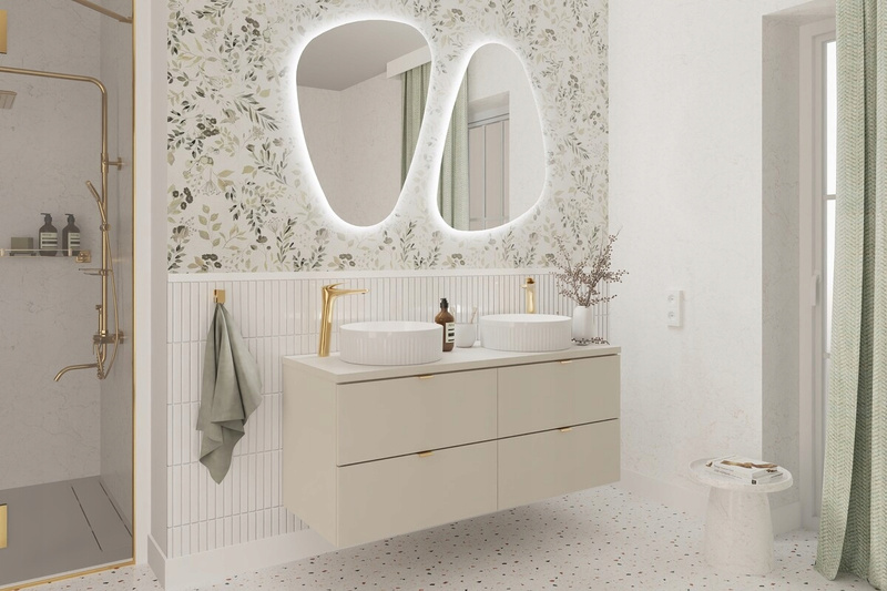 Blat łazienkowy 120cm, Meble łazienkowe KASZMIR